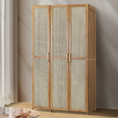 Living Fusion Tyro 3 Door Bamboo Wardrobe