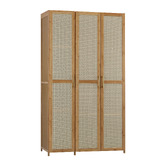 Living Fusion Tyro 3 Door Bamboo Wardrobe