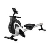 Living Fusion Black &amp; White Lesnar Magnetic Rowing Machine