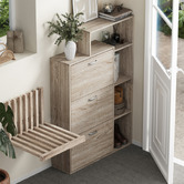 Living Fusion Boros 3 Door Shoe Cabinet