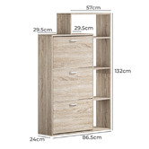 Living Fusion Boros 3 Door Shoe Cabinet