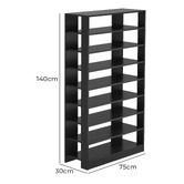 Living Fusion Naira 8 Shelf Shoe Rack