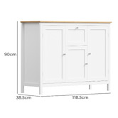 Living Fusion Jada 3 Door Sideboard Buffet