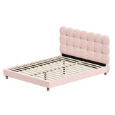 Living Fusion Pink Xandria Boucle Bed