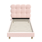 Living Fusion Pink Xandria Boucle Bed