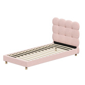 Living Fusion Pink Xandria Boucle Bed