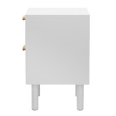 Living Fusion Eldric Rattan 2 Drawer Bedside Table