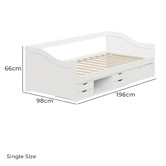 Living Fusion Aven Single Bed with Storage