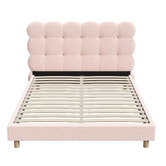 Living Fusion Pink Xandria Boucle Bed