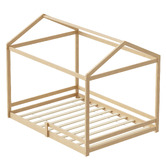 Living Fusion Kaelar Pine Wood House Bed