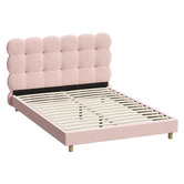 Living Fusion Pink Xandria Boucle Bed