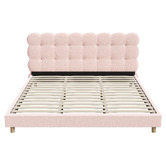 Living Fusion Pink Xandria Boucle Bed