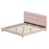 Living Fusion Pink Xandria Boucle Bed