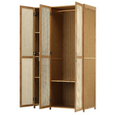 Living Fusion Tyro 3 Door Bamboo Wardrobe