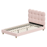 Living Fusion Pink Xandria Boucle Bed