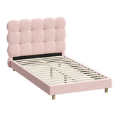 Living Fusion Pink Xandria Boucle Bed
