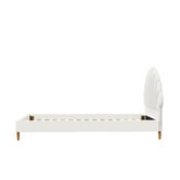 Living Fusion White Florin Single Boucle Kid's Bed Frame