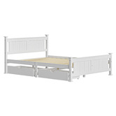 Living Fusion Clara Pine Wood Bed Frame with Storage