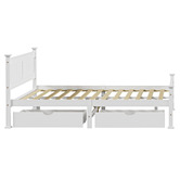 Living Fusion Clara Pine Wood Bed Frame with Storage