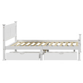 Living Fusion Clara Pine Wood Bed Frame with Storage