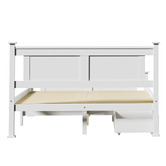 Living Fusion Clara Pine Wood Bed Frame with Storage