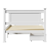 Living Fusion Clara Pine Wood Bed Frame with Storage