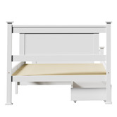 Living Fusion Clara Pine Wood Bed Frame with Storage