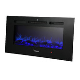 Living Fusion Maura 2000W Wall Mounted Electric Fireplace Heater