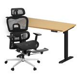 Living Fusion Eastyn II Desk and Office Chair Set