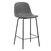 Living Fusion 62cm Malcolm Faux Leather Counter Stools