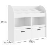 Living Fusion Kids&#039; Deia Bookcase with Storage