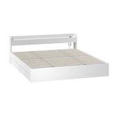Living Fusion White Cassandra Bed with USB Port &amp; Drawers