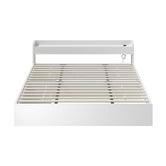 Living Fusion White Cassandra Bed with USB Port &amp; Drawers