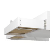 Living Fusion White Cassandra Bed with USB Port &amp; Drawers