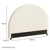 Living Fusion Lucian Upholstered Bedhead