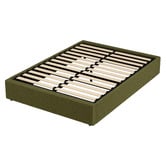 Living Fusion Green Seraphine Sherpa Gas Lift Storage Bed Base