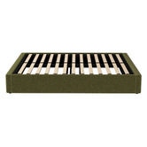 Living Fusion Green Seraphine Sherpa Gas Lift Storage Bed Base