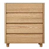 Living Fusion Coney Faux Marble 4 Drawer Chest