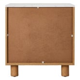 Living Fusion Coney Faux Marble Bedside Table