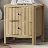 Living Fusion Halifax 2 Drawer Bedside Table