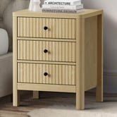 Living Fusion Halifax 3 Drawer Bedside Table