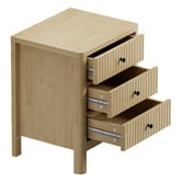 Living Fusion Halifax 3 Drawer Bedside Table