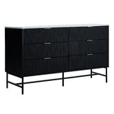 Living Fusion Hammond Faux Marble 6 Drawer Chest