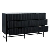 Living Fusion Hammond Faux Marble 6 Drawer Chest