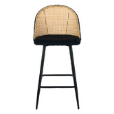Living Fusion 66cm Lucian Velvet Bar Stools