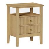 Living Fusion Hilda 2 Drawer Bedside Table