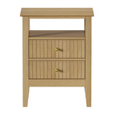 Living Fusion Hilda 2 Drawer Bedside Table