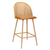 Living Fusion 66cm Lucian Faux Leather Bar Stools