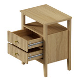Living Fusion Hilda 2 Drawer Bedside Table