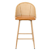 Living Fusion 66cm Lucian Faux Leather Bar Stools